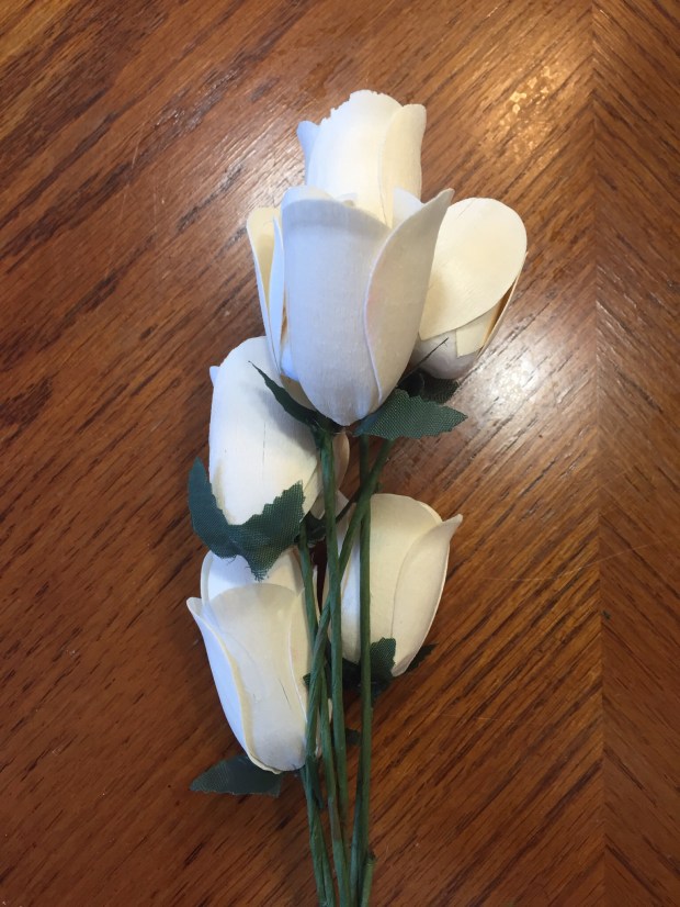 Wooden flowers for anniversary gift